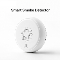 Tuya Zigbee Akıllı Duman Dedektörü Kablosuz Yangın Alarm Sensörü Ev Güvenliği OEM ODM
