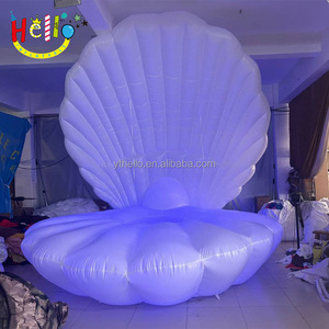 Decoración de Escenario, Conchas de Perla Inflables Personalizadas, Concha Marina Inflable, Vieiras Rosadas Inflables con Luz LED - Product Image 5