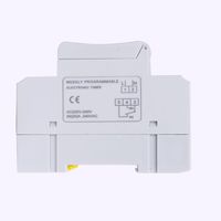 Mulang sakelar waktu dapat diprogram mingguan daya LCD Digital Relay 16A 20A 30A DC AC 110V/220V