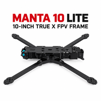 Châssis FPV Axisflying MANTA10 Lite 10 pouces True X Long Range en fibre de carbone T700, bras de 440 mm 7 mm, 389 g, 30.5 FC, VTX 20x20