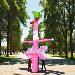 Надувной танцор неба с мороженым на заказ надувной танцор для наружной рекламы и продвижения бренда - Product Image 2