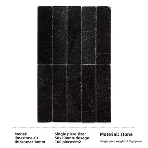 Beige Tumbled Engineered <b>Wood</b> <b>Blocks</b> Durable Fire Water Resistant Modern Exterior Wall Cladding Click Lock Installation 5+ Year - Product Image 5