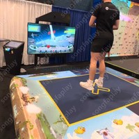 Alfombrilla de Baile Interactiva con Sensor de Movimiento Jump, Equipo de Realidad Virtual para Fitness, PVC Resistente, para Niños y Adultos, Interior