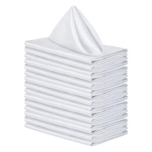 Serviettes en sergé <span class=keywords><strong>de</strong></span> couleur pure serviettes carrées occidentales pliées fleur salive tasse nappe - Product Image 6