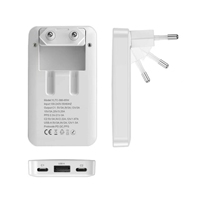Pengisi Daya Dinding Lipat Tipis 65W EU GaN 3 Port 2 Type-C 1USB-A Multi Perangkat Adaptor Pengisian Cepat PD