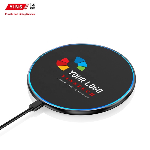 Free Design Customized Logo Corporate Gift-Advanced Elegant Electric Wireless Fast Charger Station Business 10W OTP Eco-Friendly