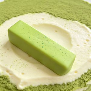 Jouet anti-stress en forme de gâteau au matcha, en mousse PU à récupération lente, balle à presser pour soulager le stress sensoriel - Product Image 1