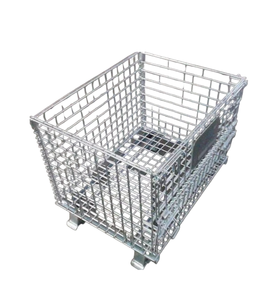 Özelleştirilmiş 1.2*1*1 M çelik tel örgü kafes galvanizli sepet taşıma depolama kafesi depo demir kafes kaynaklı örgü tekniği - Product Image 4