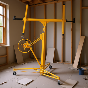 Elevador manual de paneles de yeso amarillo de 16 pies para construcción con piezas estructurales reforzadas - Product Image 2