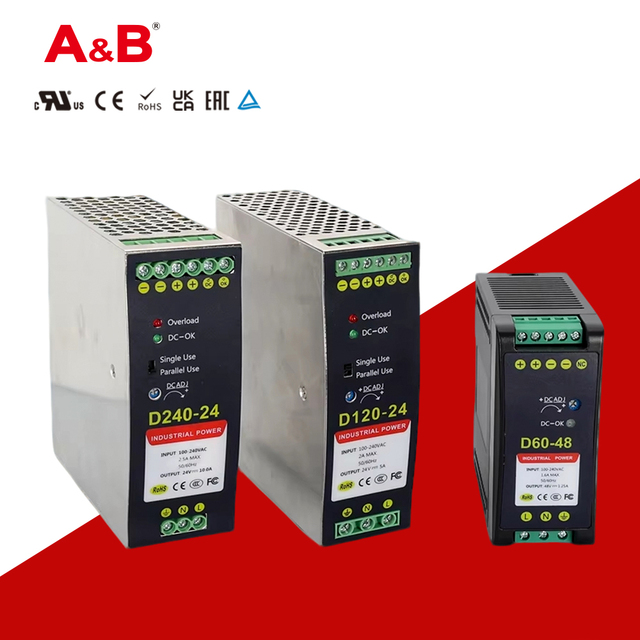 Brand New Original Industrial Switching DIN Rail Power Supply D120-24 240VAC 5A 60Hz 24V DC 120W