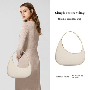 Women's High-End Crescent Fashion <b>Bag</b> New Designer Underarm Shoulder Handbags for Women PU Leather Zipper Portable - Product Image 2