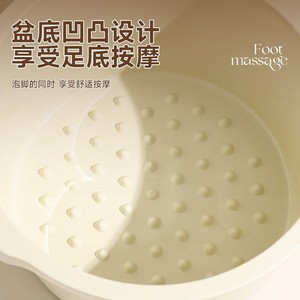 Bañera de plástico grande, gruesa y duradera para pies; bañera portátil para masaje de pies para dormitorios estudiantiles. - Product Image 3