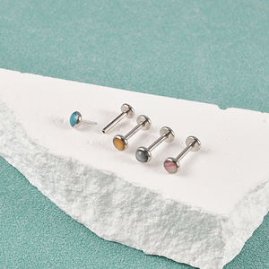 Acero inoxidable <span class=keywords><strong>Astral</strong></span> azul Threadless oreja lóbulo Labret labio anillos Push-In pendiente Trtagus Helix <span class=keywords><strong>cuerpo</strong></span> Piercing joyería al por mayor - Product Image 5