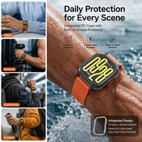 Protection d'écran en verre trempé pour Redmi Watch 6 5 4 Active Lite, coque de protection intégrale à clipser