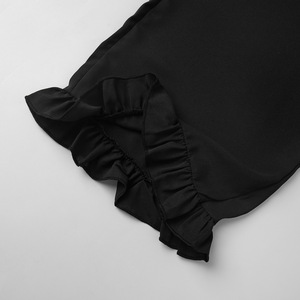 En stock, pyjamas solides en gros, vêtements de détente pour femmes, vêtements de nuit pour femmes, vêtements de maison, pyjamas pour femmes, ensemble décontracté à volants - Product Image 6