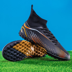 <span class=keywords><strong>Botas</strong></span> de Fútbol de Caña Alta con Tacos Largos Antideslizantes, Zapatos de Fútbol con Forro de Malla para Entrenamiento en Césped Artificial - Product Image 2