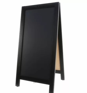 Lavagna in legno sostenibile e MDF con cornice a doppia faccia in stile cavalletto lavagna per menu annunci matrimoni e uso domestico - Product Image 4