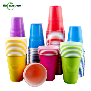 Biểu tượng tùy chỉnh 16oz bên màu đỏ ly tái sử dụng phân hủy sinh học PP bảng ping pong trò chơi thanh hộp đêm bia Pong ly nhựa - Product Image 1
