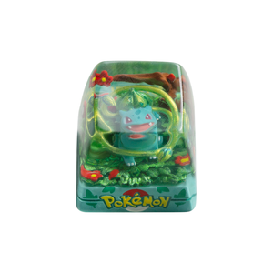 Keycaps de clavier mécanique en résine imprimée en 3D, motifs Pokémon Bulbasaur et Squirtle, usinage CNC - Product Image 4