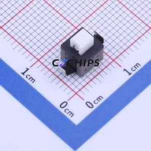 TK-6580K8-2 Push Button Switch SMD Switch Single Pole Double Throw No Lock Square Plunger Vertical Mount - Product Image 1