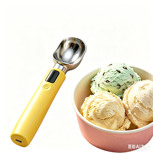 Cuillère à glace chauffante électrique avec écran LED, chaleur constante, chauffage automatique, cuillère à glace intelligente sensible à la température - Product Image 6