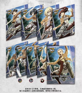 Cartes de jeu TCG rares de la collection Eren Yeager de l'anime japonais Attack on <span class=keywords><strong>Titan</strong></span>, cartes Ackerman - Product Image 4
