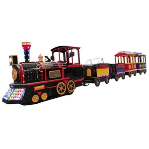 Tren sin rieles para parques temáticos, centros comerciales, parques de atracciones, uso exterior y patios traseros, en venta - Product Image 1