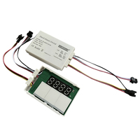 Interrupteur tactile à trois boutons, contrôleur CCT réglable DC12V 60W avec affichage de l'heure et fonction anti-buée pour miroir de maquillage LED