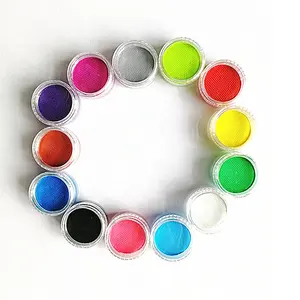 Label privé peinture pour le <span class=keywords><strong>visage</strong></span> et le corps pastel néon UV activé par l'eau fournitures de <span class=keywords><strong>maquillage</strong></span> accessoires de peinture corporelle personnalisés - Product Image 1