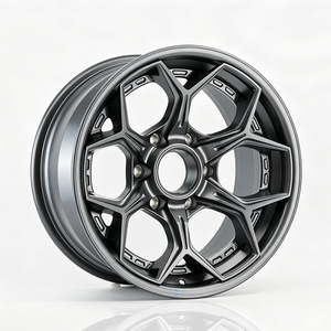 ล้ออัลลอยด์ฟอร์จสีเทาดำ ขนาด 17x8.5 นิ้ว สำหรับออฟโรด ET0 6x139.7 CB106.1 สำหรับตกแต่งรถยนต์โตโยต้า ทาโคมา ไฮลักซ์ ฟอร์จูนเนอร์ - Product Image 1