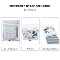 Thermalright TL-S12-W X3 120mm ARGB Ventilateur de refroidissement pour ordinateur de jeu