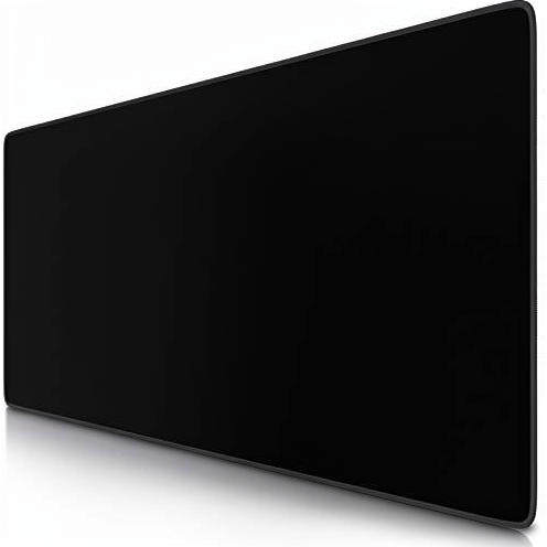 Black Gaming Mouse Pads with Stitched Edges and Non-Slip Rubber Base for Gaming Office or Home Use