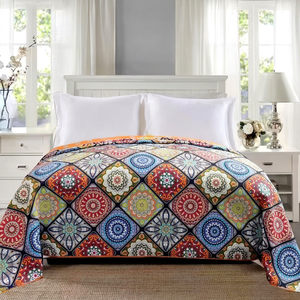 Customized 100% Cotton Luxury Printed 200TC Waterproof Disposable <b>Bedspreads</b> Coverlets-High Quality Washable Full Size Home - Product Image 1