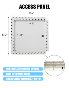 Griglia <span class=keywords><strong>di</strong></span> Ventilazione HVAC in Acciaio Lakeso con Persiane Fisse e <span class=keywords><strong>Dimensioni</strong></span> Personalizzabili - Product Image 2