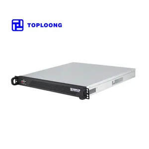 factory directly 1U 420mm depth server chassis 19 inch rackmount server case Aluminium panel with 2 hdd bays 3 bearing fans