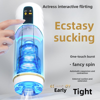 Godet de masturbation intelligent pour homme adulte en TPE, jouet sexuel vibrant et sonore avec fonctions douces pour hommes