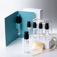 Flacon pulvérisateur de parfum en verre transparent 2ml 3ml 5ml 10ml Mini flacon vaporisateur Logo personnalisé Échantillon Testeur Emballage cosmétique