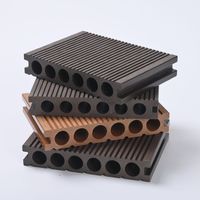 Revêtement de terrasse WPC antidérapant à installation facile, système de fixation par clic, co-extrusion, pour extérieur, vente en gros