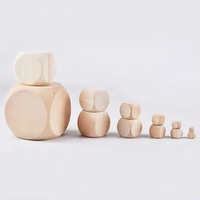 Fabricants personnalisés graver imprimé en vrac dés en gros 6 faces jeux de dés adultes dés en bois