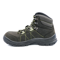 Chaussures de sécurité MaxiTough pour le travail pétrolier et gazier, en cuir, unisexes, légères, avec embout en acier, semelle PU/PU, mi-hautes, antidérapantes, confortables, pour le soudage