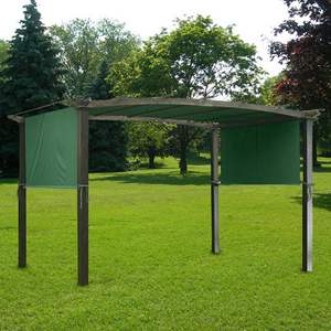 Toldo de Repuesto Verde para Pérgola de 17x6.5 Pies, Cubierta para Gazebo de Jardín de Madera, Estructura de Sombra para Exteriores - Product Image 3
