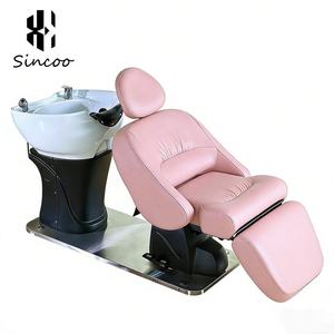 High-end <b>Electric</b> <b>Massage</b> Shampoo Chair 90 Degree Rotation Adjustable Japanese <b>Head</b> Spa Bed Salon Furniture PU Leather Stainless - Product Image 1