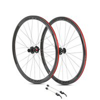 Jeu de roues de vélo de route Retrospec en alliage d'aluminium, jantes clincher, frein V, 36 mm, 700c, roulements scellés mats
