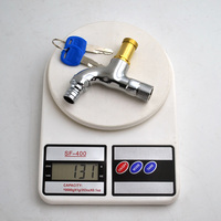 Robinet de jardin extérieur en zinc avec verrouillage antivol 2/1 et clé pour lavabo – Vente directe usine