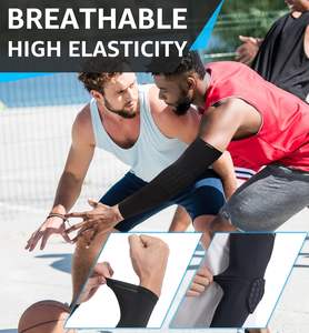 透气护肘套和护臂垫 专业健身保护 举重 男女通用 成人儿童 魔术贴闭合 - Product Image 2