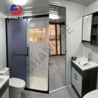 Maison Conteneur Préfabriquée de Luxe Écologique Entièrement Installée et Extensible avec Toilettes, Salle de Bain et Cuisine