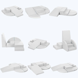 <span class=keywords><strong>Bangladesh</strong></span> Leverancier 6-delige Grijze Zachte Pu Lederen Peuter Klimmen Speelgoed Schuim Klimblokken Voor School En Thuis Spelen - Product Image 3