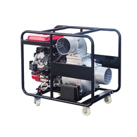 Pompe à eau diesel auto-amorçante de 8 pouces 200KB-8DN 280m³/h, mobile sur châssis à 4 roues pour l'irrigation et la lutte contre les inondations