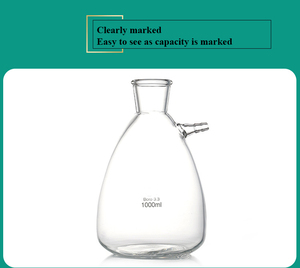 Flacon filtrant en verre de laboratoire à haute teneur en Boro3.3 Flacon filtrant avec graduation - Product Image 3