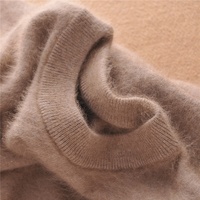 Maßgeschneiderter Hochwertiger Herren Herbst Winter Rundhals Pullover Kaschmir Gestrickter Nerz Woll Pullover